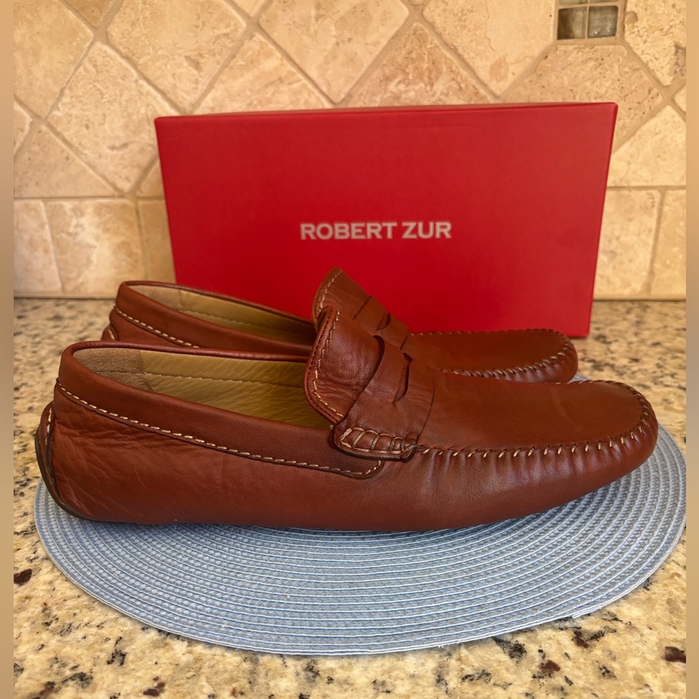 Robert Zur Slip On Driving Penny Loafers 11 - Picture 2 of 11